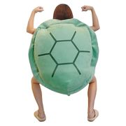 着ぐるみ 亀 甲羅 緑こうら 100cm コスプレ クッション ぬいぐるみ カメ 動物