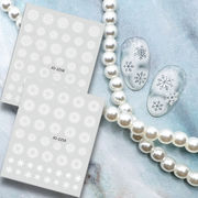 雪の結晶 スノー ブラシアート ネイルシール ネイルステッカー ネイル