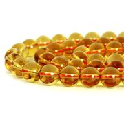 イエロークォーツ（合成水晶）【丸玉】10mm【ビーズ パワーストーン】