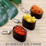 食品サンプル キーホルダー アクセサリー キーチェーン 展示 撮影 SIMULATED FOOD 軍艦巻き 軍艦すし