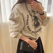 【秋服】韓国風レディース服　　カジュアル　体型カバー　パーカー