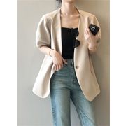 2025AW新品早割 気質 スリム スーツコート 2025春 パフスリーブ 薄手 ジェントルスタイル カジュアル