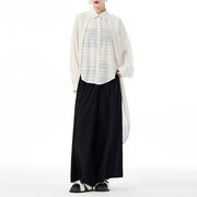 個性派 ゆったりロングカーディガンシャツレディース通学通勤 オシャレ新作