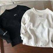 2025★春夏新作★韓国風子供服★トップス ★ 長袖★Tシャツ★2色 ★ 80cm-160cm