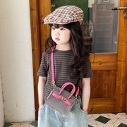 キッズ バッグ 子供用 かばん ハンドバッグ ショルダーバッグ PU フェイクレザー