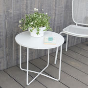 ラウンドローテーブル whte　エクステリア/インテリア/テラス/ベランダ
