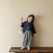 子供服　90~140cm　キッズTシャツ＋スウェットパンツ　ヴィンテージ　韓国キッズ服