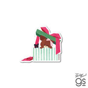 くまのがっこう ダイカットミニステッカー プレゼントフォーミー02 イラスト アート 絵本 グッズ KMG112