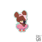 くまのがっこう ダイカットミニステッカー プレゼントフォーミー01 イラスト アート 絵本 グッズ KMG111