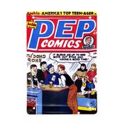 アメコミ メタルポストカード PEP COMICS　レター/手紙/ハガキ/贈り物