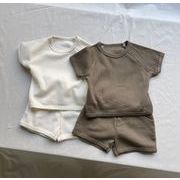 2025春夏新作 韓国風子供服  サペタ ショウイ 子供服 Tシャツ  +ショートパンツ2点セット