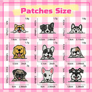 布パッチ刺繍ホットスポットクロスボーダーtemuアイロンホットメルトシュニール刺繍パッチペットの犬