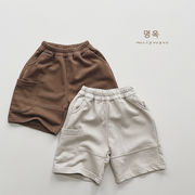 2025春夏子供服 カジュアル系 シンプル ショートパンツ 韓国風 ボトムス 男女兼用 2色展開[80~130cm]