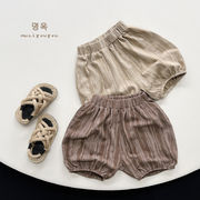 2025春夏子供服 カジュアル系 シンプル ショートパンツ 韓国風 ボトムス 男女兼用 2色展開[80~130cm]