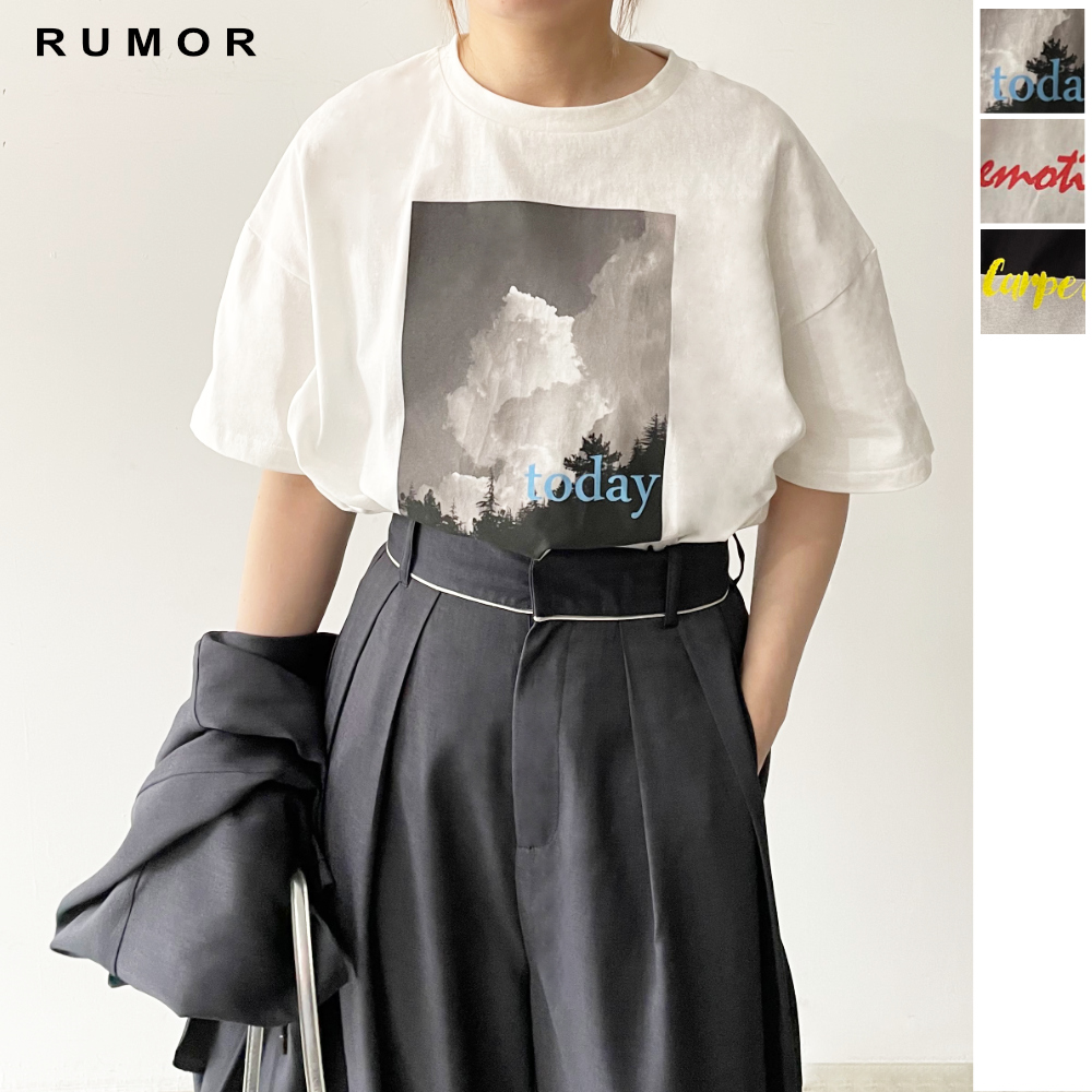 【2025新作】フォト×ロゴオーバーサイズTシャツ