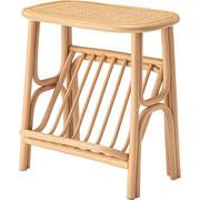 マガジンラック付きサイドテーブル/　サイドテーブル 収納 ナチュラル  マガジンラック 本棚