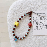 アップル サムスン スマホケース用 装飾品 HQ 珠鎖短紐 3号