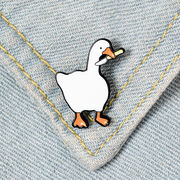 Untitled Goose Game ゲーム関連アクセサリー 胸章 白色 XZ2914