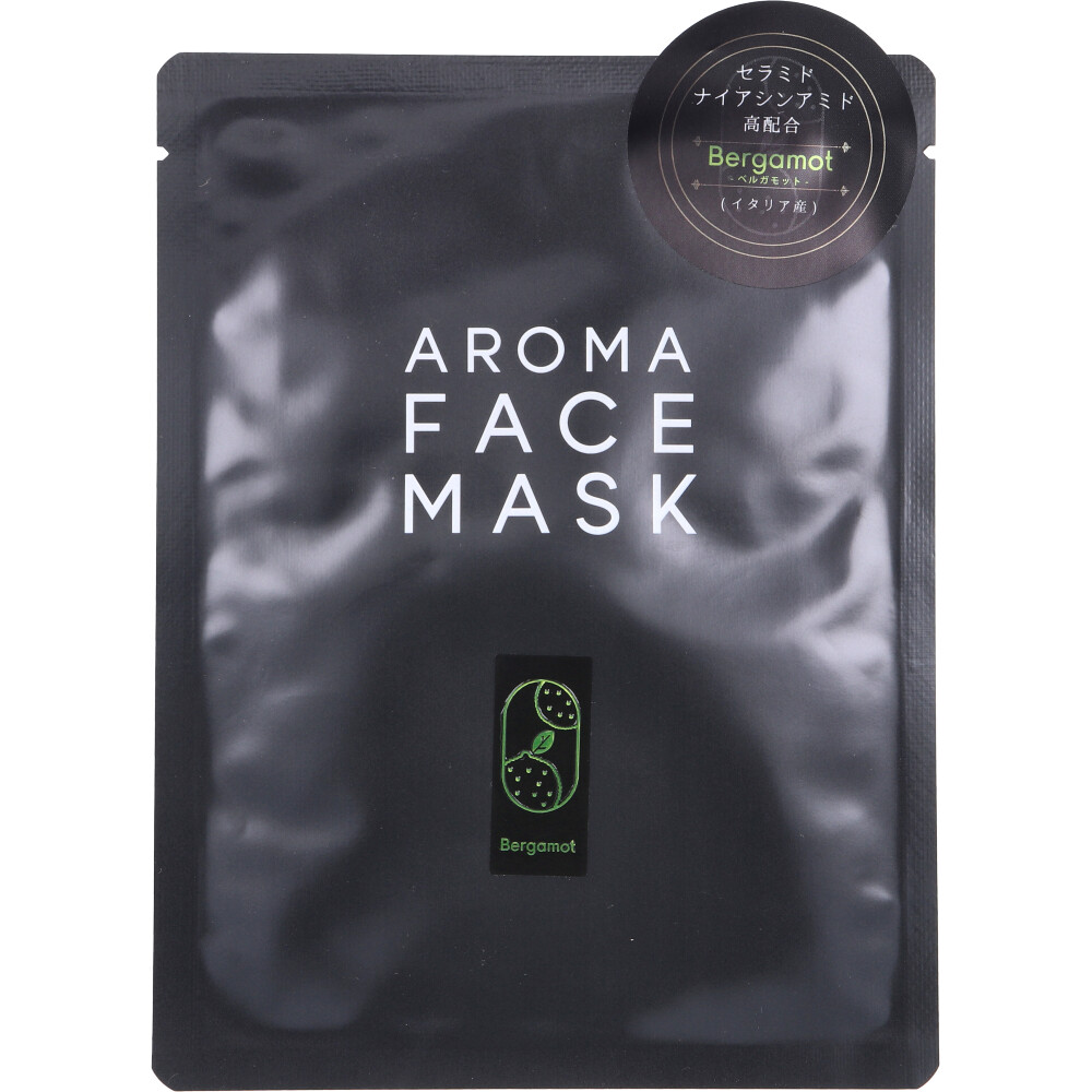 [9月25日まで特価]AROMA FACE MASK(アロマフェイスマスク) ベルガモット 1枚入