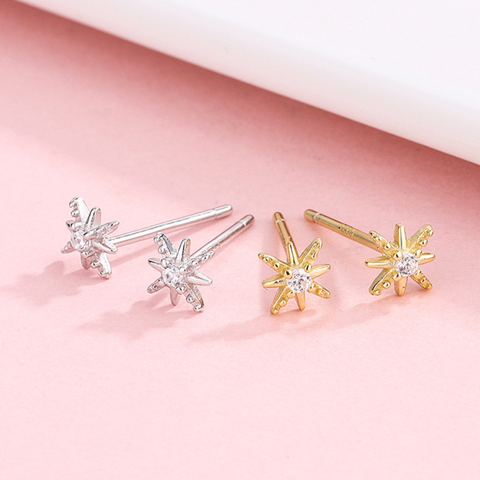 ピアス 金属アレルギー対応 つけっぱなし ハワイアンジュエリー 太陽 ゴールド シルバー 両耳セット