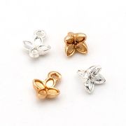 春夏アクセサリー/花フラワー/アジサイ/キャップ/四つ葉のクローバー/アンティークパーツ/最安値保証