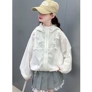 【2025夏新作】韓国風 ins子供服 日焼け止め★砂浜★ガス透過性★しがいせんぼうし★120cm~170cm