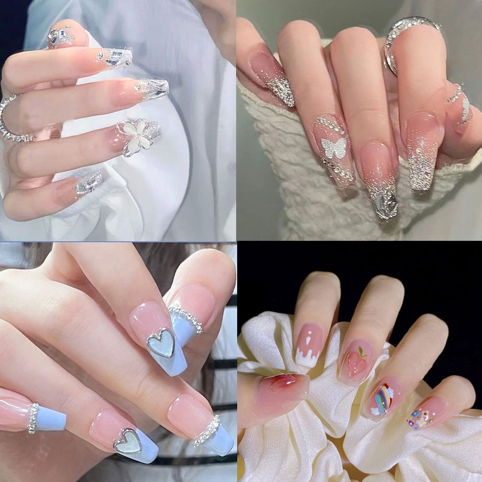 ネイルチップ シンプル つけ爪 貼るだけ クリア ネイルシール ネイルラップ ネイルアート セルフネイル