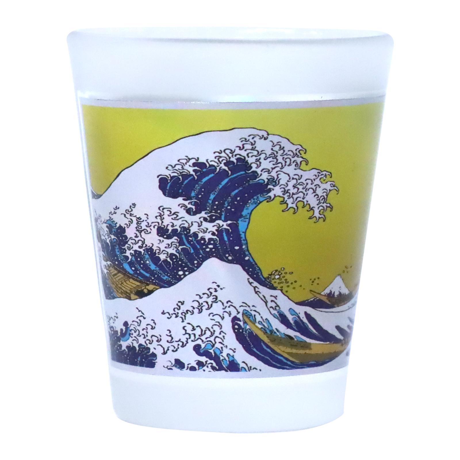 ＜和雑貨・和土産＞ショットグラス　フロスト　ショットグラス　神奈川沖浪裏　No.303-851