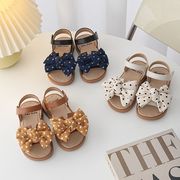 韓国風子供靴 女児用プリンセスサンダル2025夏新作
