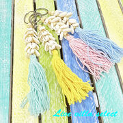 【値下げ】シェルタッセルキーホルダー