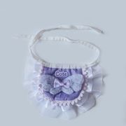 ペット用よだれかけ スタイ りぼん もこもこ 首飾り ハーネス アクセサリー 小型犬用 猫用 ペット用 装飾