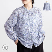 総柄プリントブラウス プリントブラウス ブラウス トップス 柄ブラウス トップス シャツ 花柄