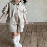 新品h★子供服　連体服★70CM～120cm 2色