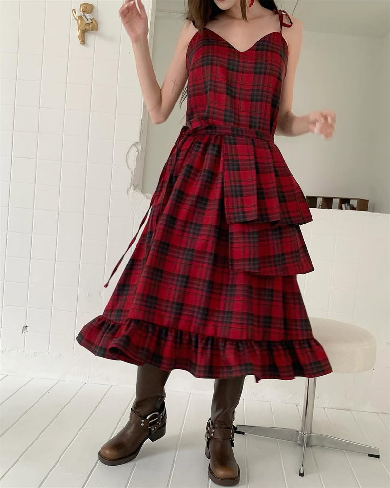 今季マストバイ INS 新作　おしゃれ  chic 韓国ファッション  キャミソール ワンピース
