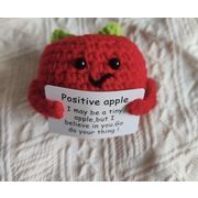 ぬいぐるみ 人形  かぎ針編み ドール ハンドメイド かわいい フルーツ ホームデコレーション りんご