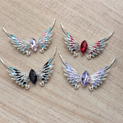 天使の羽 合金 チャーム デコパーツDIY  ペンダント デコ素材 手芸材料 チェーンパーツ アクセサリーパーツ