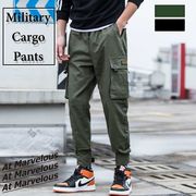 カーゴパンツ ジョガーパンツ メンズ 人気 ミリタリー サイドポケット カーゴジョガーパンツ ミリタ