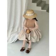 2025新作韓国子供服 ベビー服  キッズ 女の子袖なしトップス+スカート分けて販売  90cm-140cm