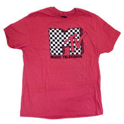 Tシャツ MTV Checkered Logo Red【MTV ミュージック】