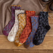 【秋冬新作】 靴下綿混ソックス