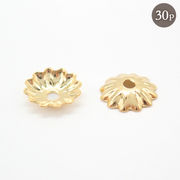 ステンレス 座金 花座金 【77.78. 座金パーツ 花 30個】 ビーズキャップ フラワーキャップ