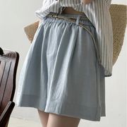u27796レディース ボトムス ショートパンツ ワイドパンツ カジュアル 日系 3色 2025夏新作