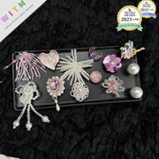 DIYパーツ サンダル飾り 靴飾り 靴留め ハンドメイド デコパーツ 手芸 ビーズ 花 自由に組み合わせ