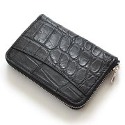RED　CROW　本クロコダイル　日本製　男女兼用　コイン＆コンパクトケースウォレット　CFMW-1　MATT