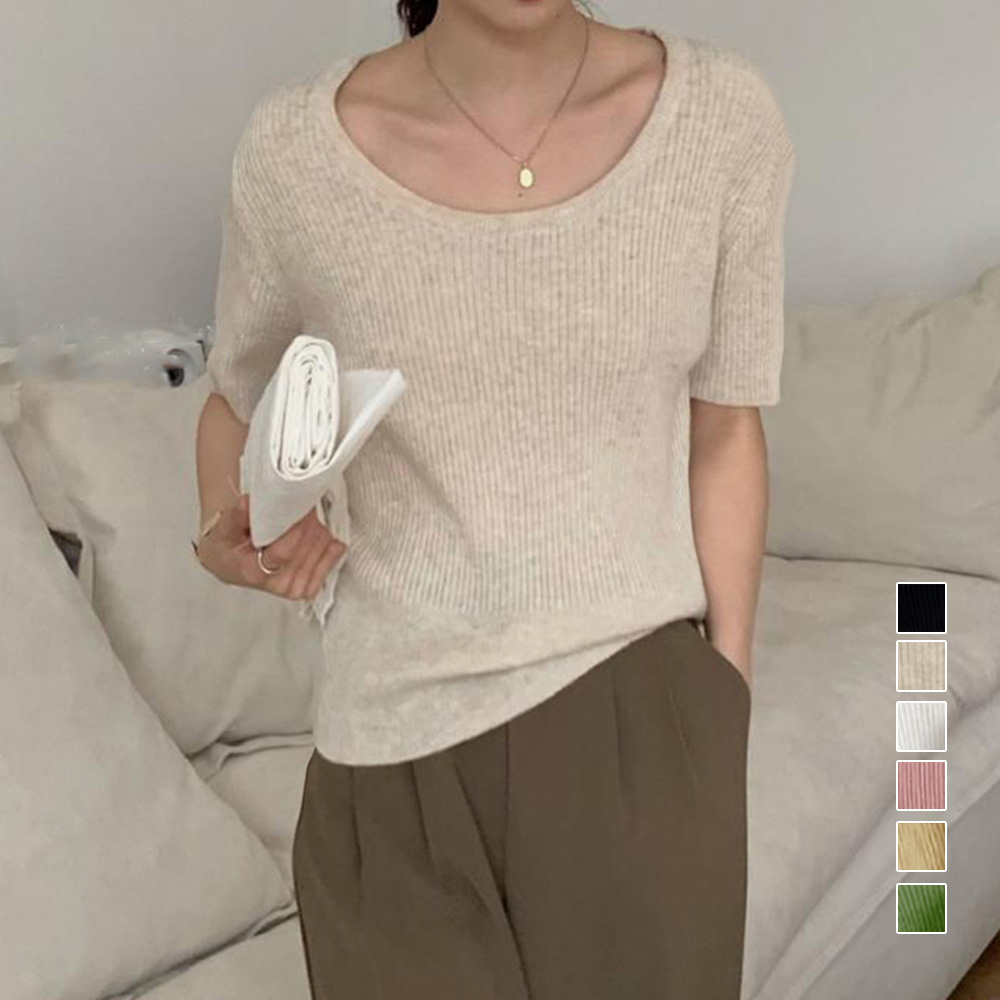 【日本倉庫即納】 半袖 サマーニット レディースニットソー