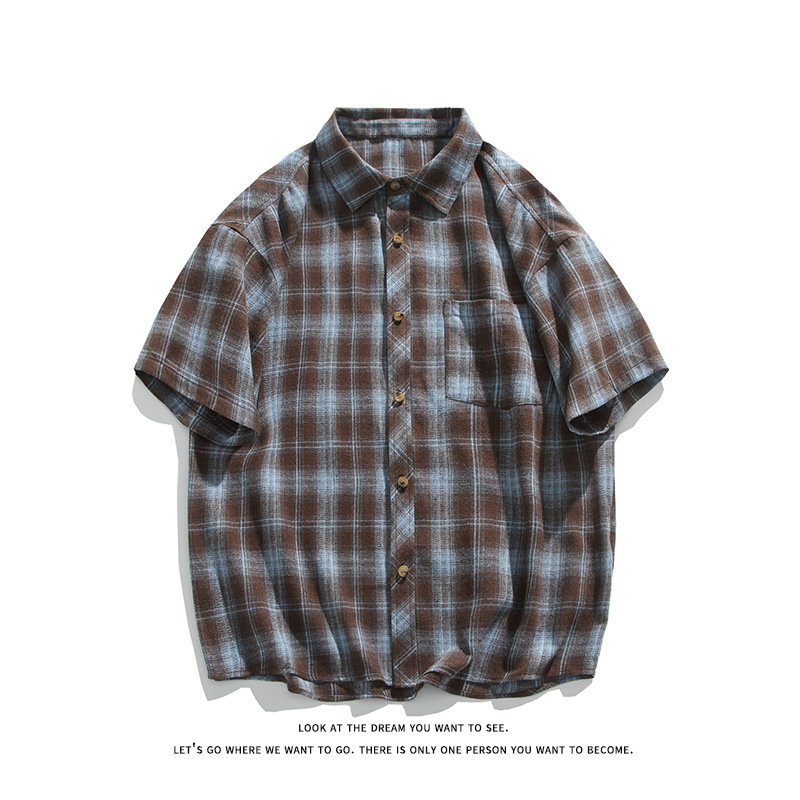 3色 メンズ カジュアル チェック袖取り外し可能付き 半袖Tシャツ 大きいサイズ シャツ メンズ 半袖シャツ トップス 夏シャツ 襟