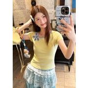 トップス レディース Tシャツ 半袖 ブラウス スリム