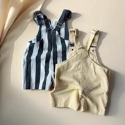 LLZ☆韓国風ベビー服 男女兼用夏用コットンウォッシュサロペット ジャンプスーツ