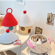 おすすめ商品 玄関収納ボックス インテリアデザイン 鍵収納用 手編みコットンリネン デスクアクセサリー