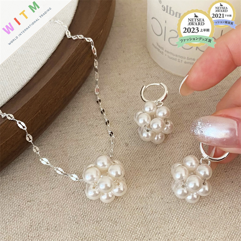 パール ネックレス レトロ 首飾り 優しい ジュエリー 高級感 ファッション 設計感